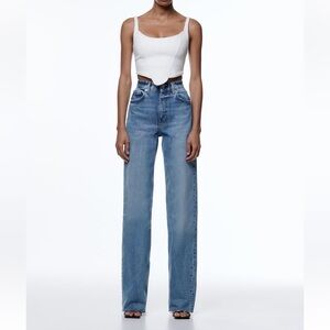 Zara TRF Wide Leg Jeans